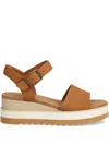Toms Diana Wedge Sandal In Brown