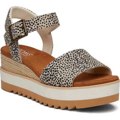 Toms Diana Platform Wedge Sandal In Brown