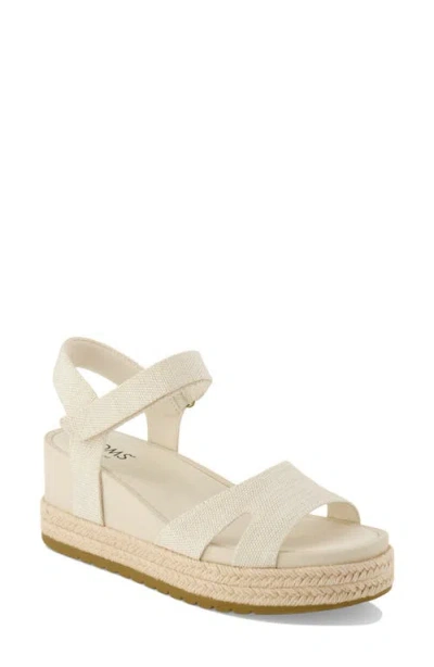 Toms Diana Platform Wedge Sandal In Metallic