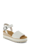 Toms Diana Platform Wedge Sandal In White