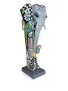Toms Drag Elephant Boots Sculpture (30cm) In Blue