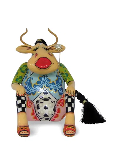 Toms Drag Emerald Cow Tassel-detail Home Decor In Multi