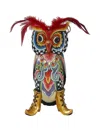 Toms Drag Feather-owl Decoration In Yellow