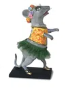 Toms Drag Flower-crown Ballerina-mouse Sculpture (18cm X 10,5cm) In Gray