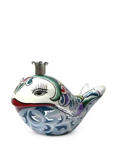 Toms Drag Moby Whale Ornament In Blue
