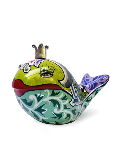 Toms Drag Moby Whale Ornament In Green