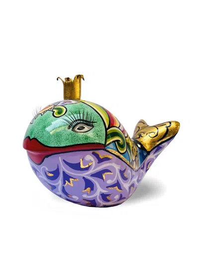 Toms Drag Moby Whale Ornament In Purple