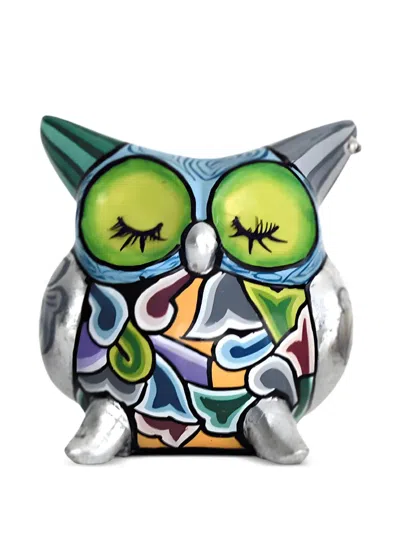 Toms Drag Owl Meta Figurine In Multi