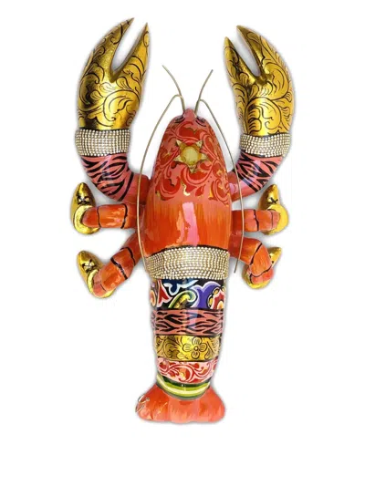 Toms Drag Painted Lobster Sculpture In Red