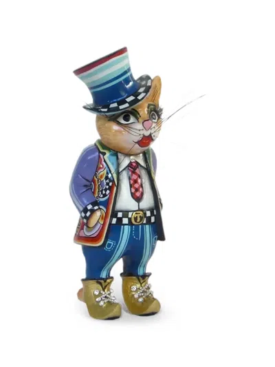 Toms Drag Paul The Cat Figurine In Blue