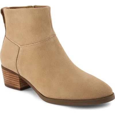 Toms Elia Leather Bootie In Brown