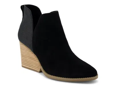 Toms Eliza Wedge Bootie In Black