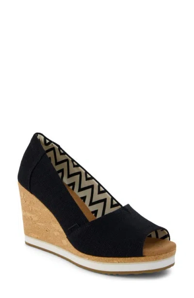 Toms Essential Wedge Pump In Black
