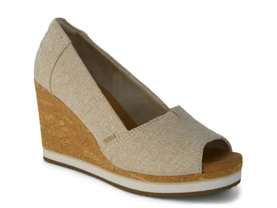 Toms Essential Wedge Sandal In Brown