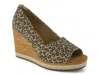 Toms Essential Wedge Pump In Animal Print