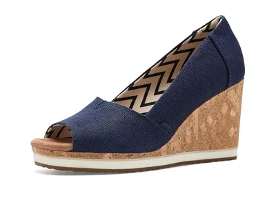 Toms Essential Wedge Women's Sandals Navy: 6.5 B - Medium