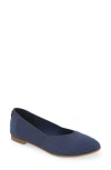 Toms Jutti Neat Flat In Navy