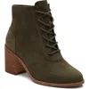 Toms Evelup Block Heel Bootie In Green