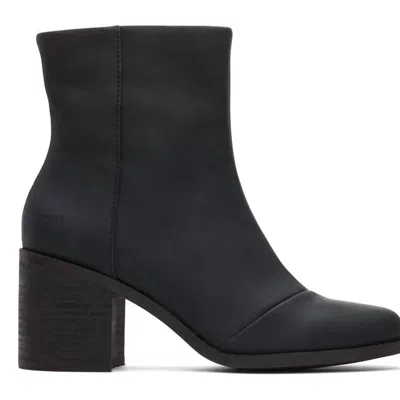 Toms Evelyn Heeled Boots In Black