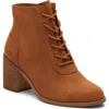 Toms Evelyn Lace-up Bootie In Black