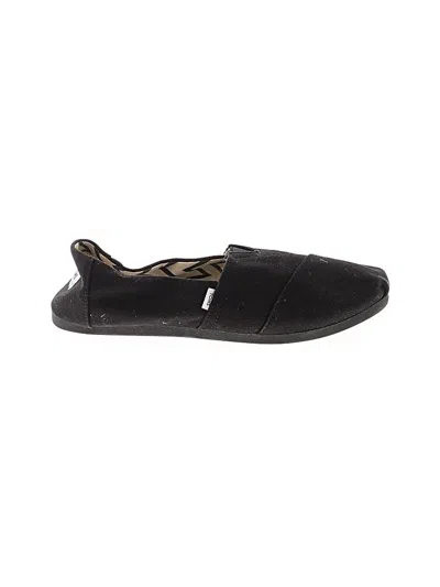 Pre-owned Toms Flats In Black