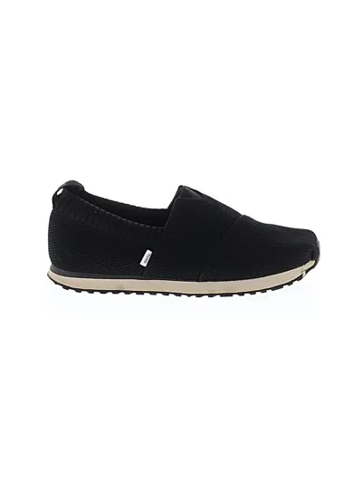 Pre-owned Toms Flats In Black