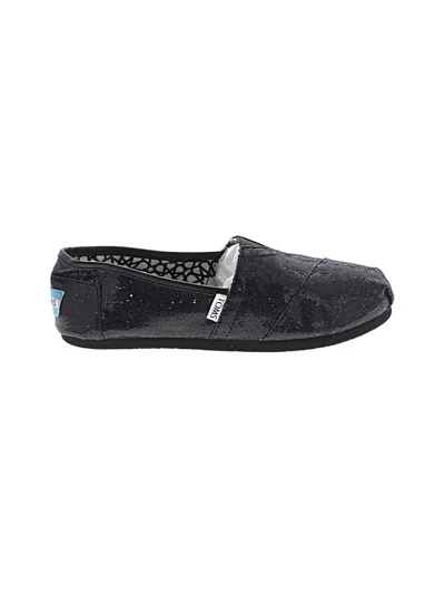 Pre-owned Toms Flats In Black