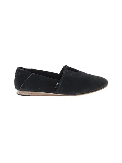 Pre-owned Toms Flats In Black