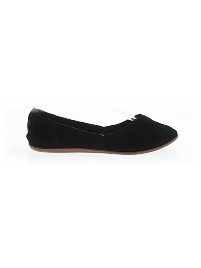 Pre-owned Toms Flats In Black