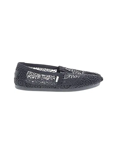 Pre-owned Toms Flats In Black