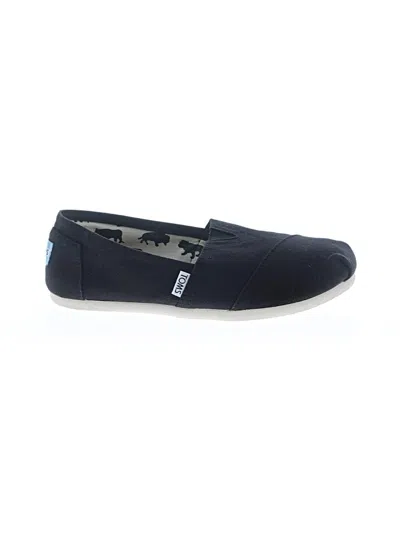 Pre-owned Toms Flats In Black