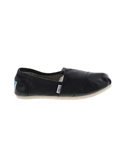 Pre-owned Toms Flats In Black