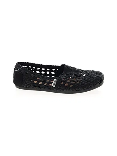 Pre-owned Toms Flats In Black