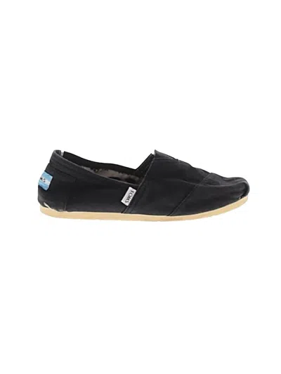 Pre-owned Toms Flats In Black