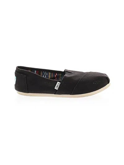 Pre-owned Toms Flats In Black