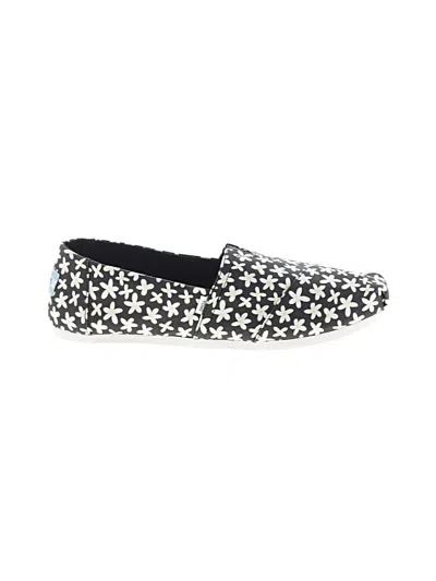 Pre-owned Toms Flats In Black