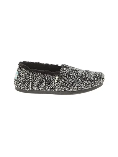 Pre-owned Toms Flats In Black