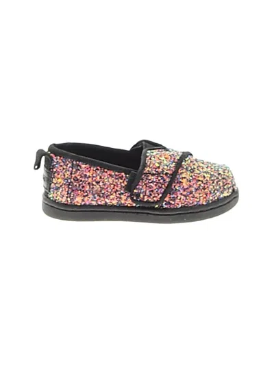 Pre-owned Toms Kids' Flats In Black