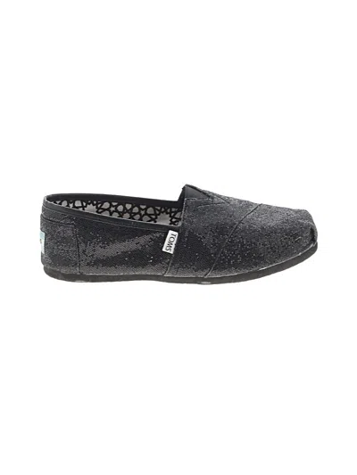 Pre-owned Toms Flats In Black