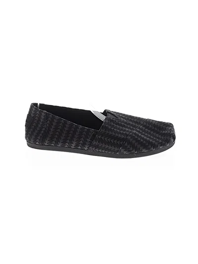 Pre-owned Toms Flats In Black