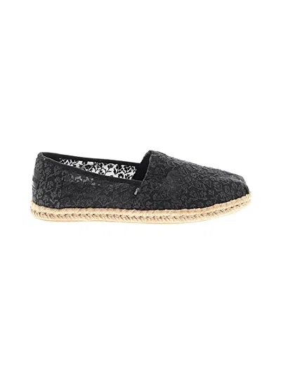 Pre-owned Toms Flats In Black