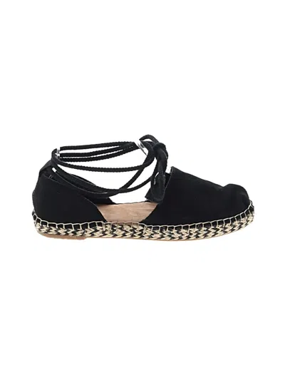Pre-owned Toms Flats In Black