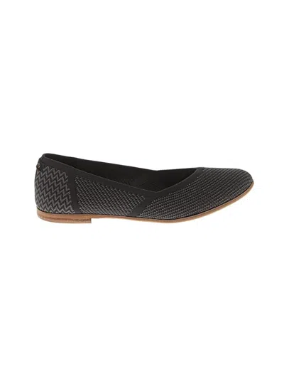 Pre-owned Toms Flats In Black