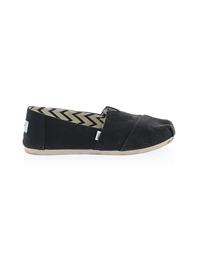 Pre-owned Toms Flats In Black