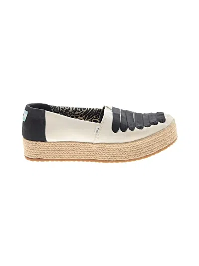 Pre-owned Toms Flats In Black