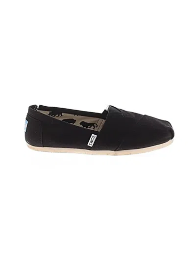 Pre-owned Toms Flats In Black