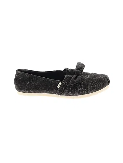 Pre-owned Toms Flats In Black