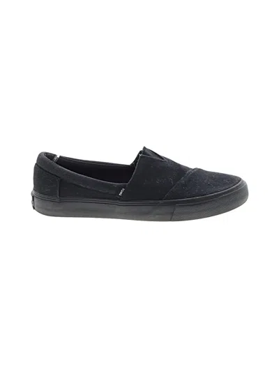 Pre-owned Toms Flats In Black