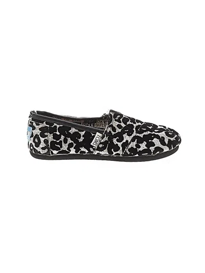 Pre-owned Toms Kids' Flats In Black