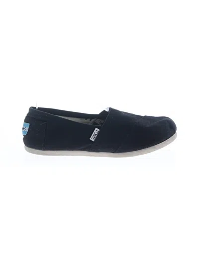Pre-owned Toms Flats In Black